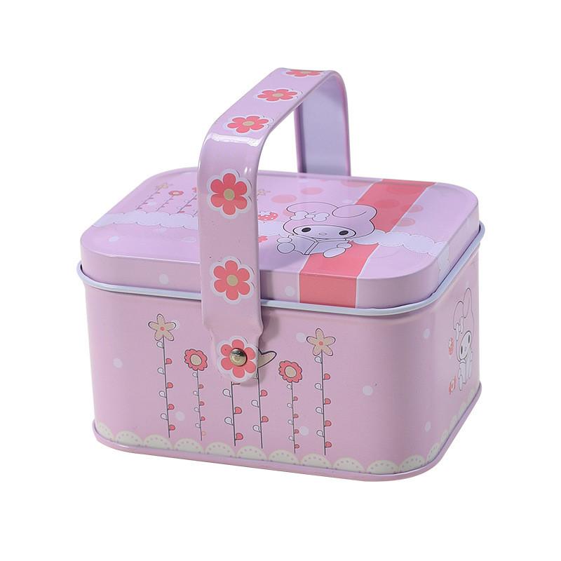 Cute Cartoon Metal Storage Box For Kids Birthday Party Gift And Decoration Home