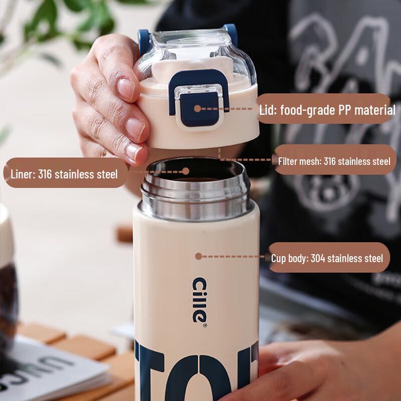 Xile 316 Stainless Steel 500ml Insulated Sports Bottle