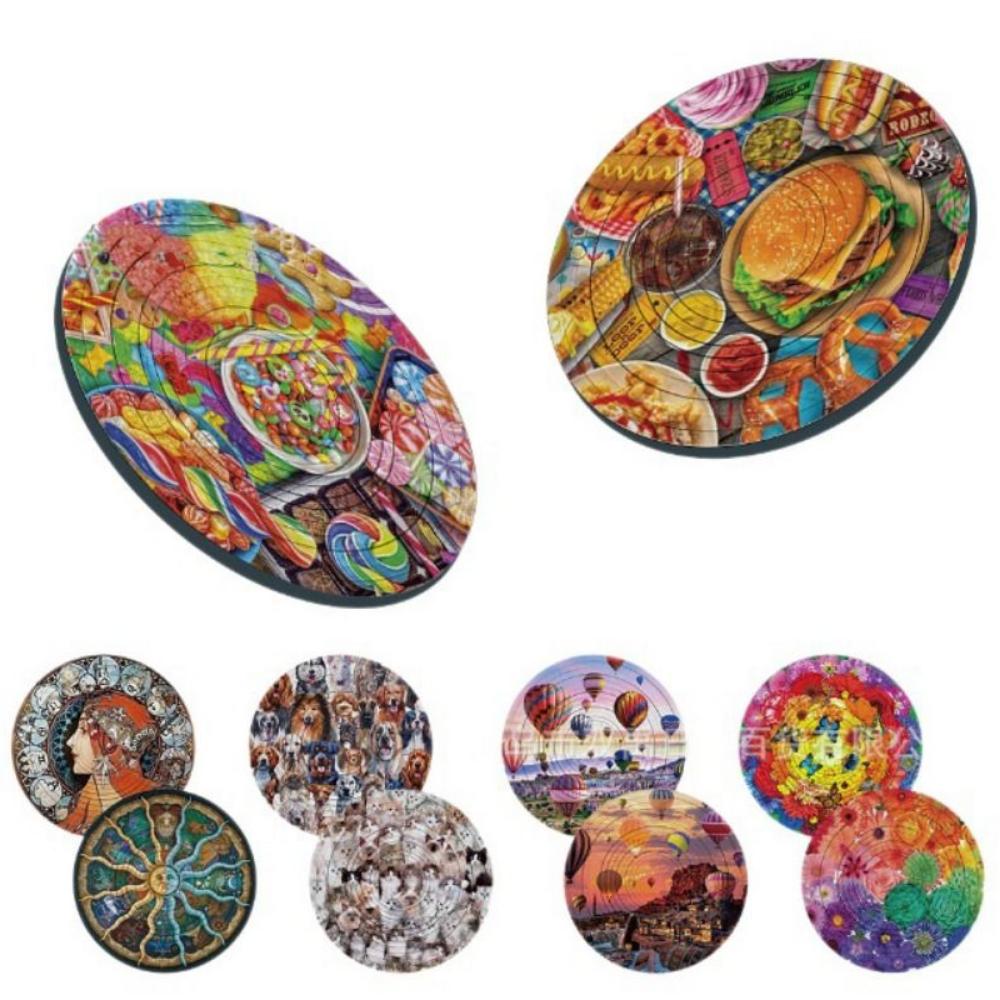 Cat Spinners Ball Jigsaw 360° Rotating Double Sided Rotating Ball Toy 3D Rotating Puzzle  Kids Toys