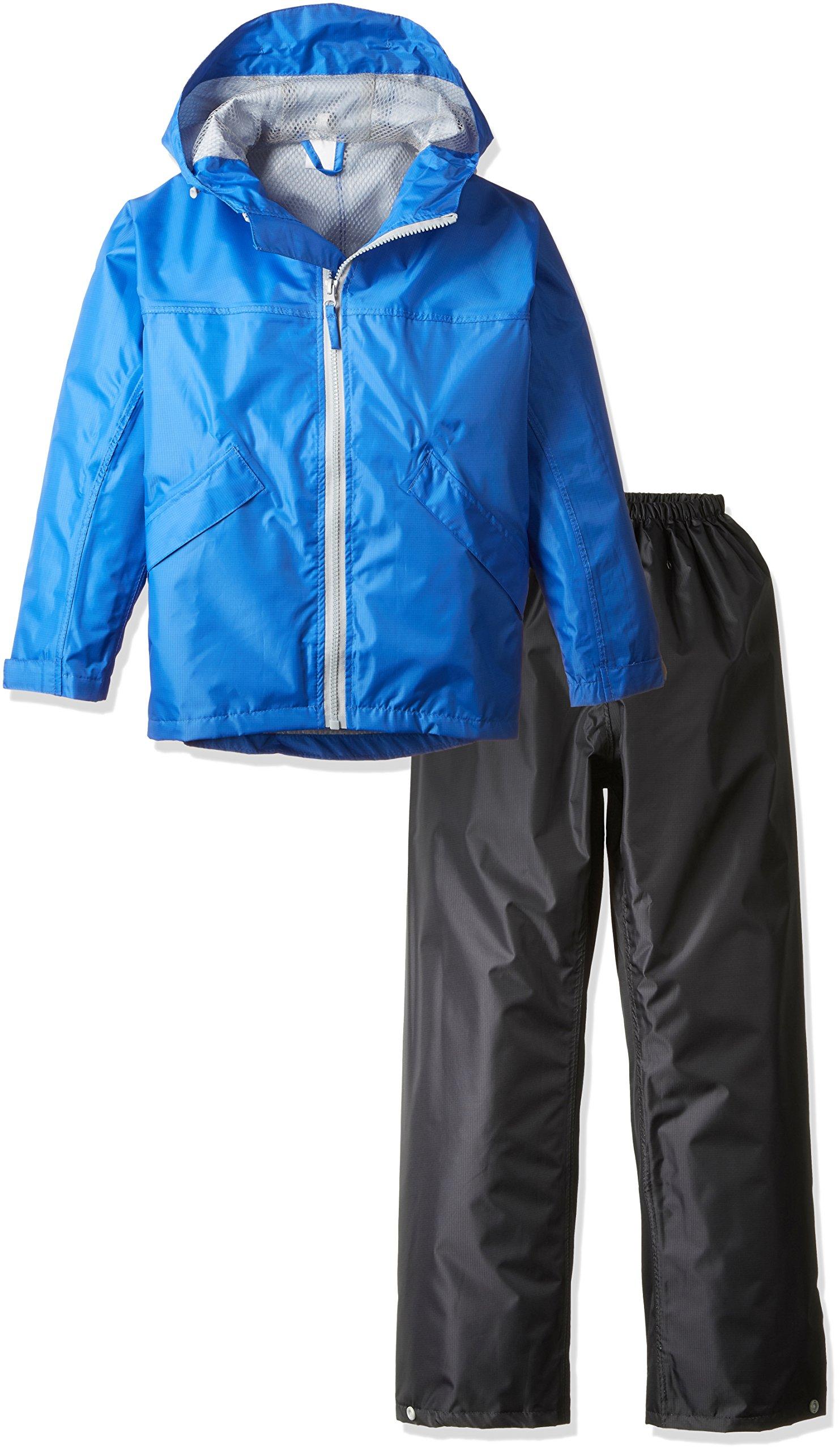 

Rain Junior Top and Bottom 140 [Winter Cherry] Children s Suit, Kids, Rainwear, Set, Blue, синій