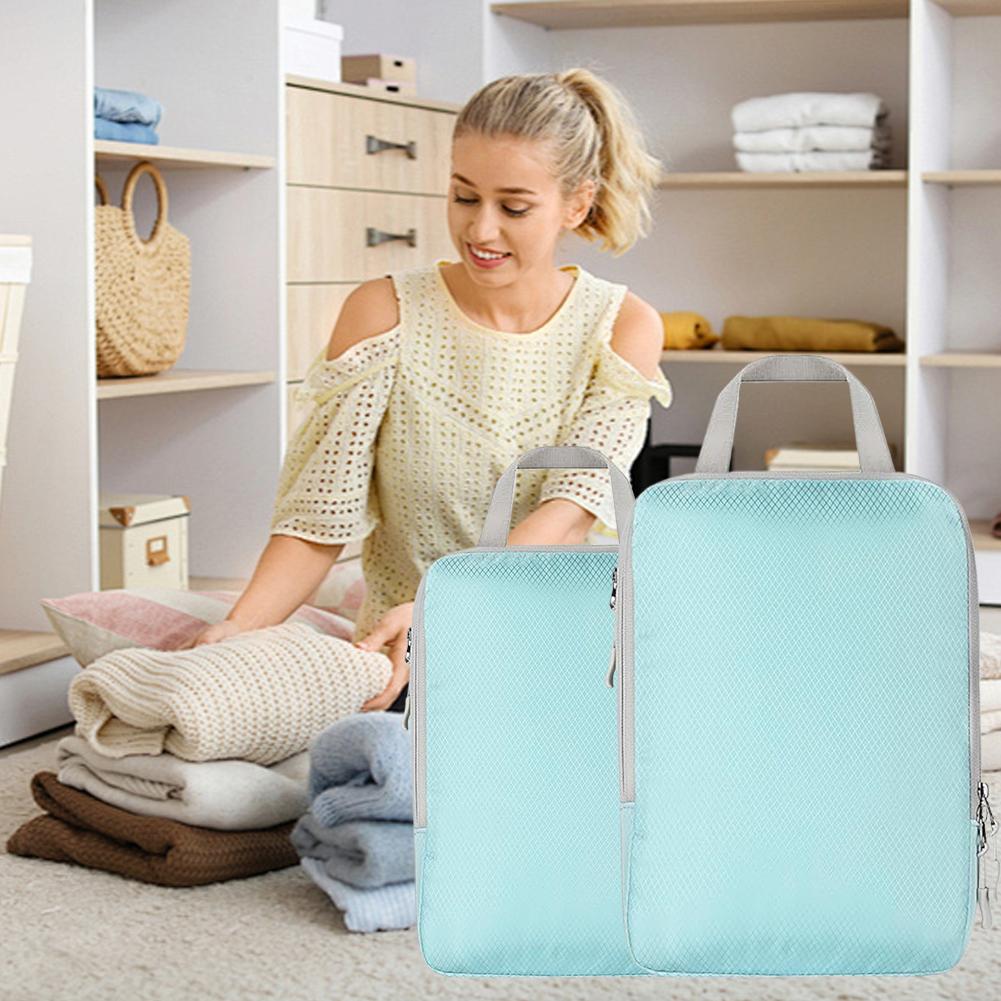 Cubi Organizzatori Compressione per Viaggio, Borsa Organizer per Bagaglio Cubi Organizzatori Espandibili Compressibili per Bagaglio a Mano Tr B9K3