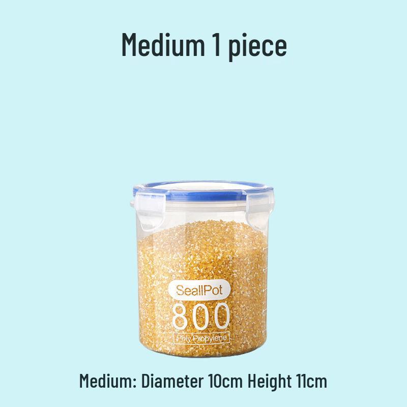 Large Transparent Airtight Food Storage Container for Milk Powder and Grains