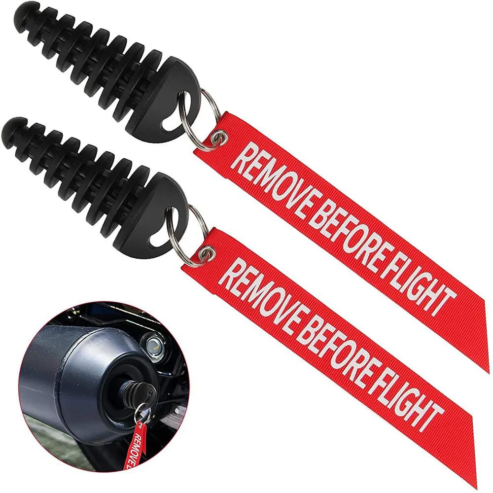 Motorcycle Exhaust Pipe Plug Silencer Motobike Motocross Tailpipe Rubber Air Bleeder Plug Muffler Wash Plugs Pipe Protector