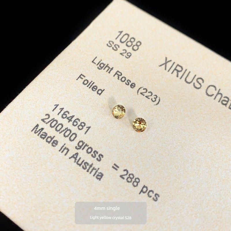 

4 мм Флэш Китайские Серьги-гвоздики F136 Медицинский титановый сплав Гипоаллергенные Уход за ушами Цветные Серьги-гвоздики для козелка Плоские Кохлеарные