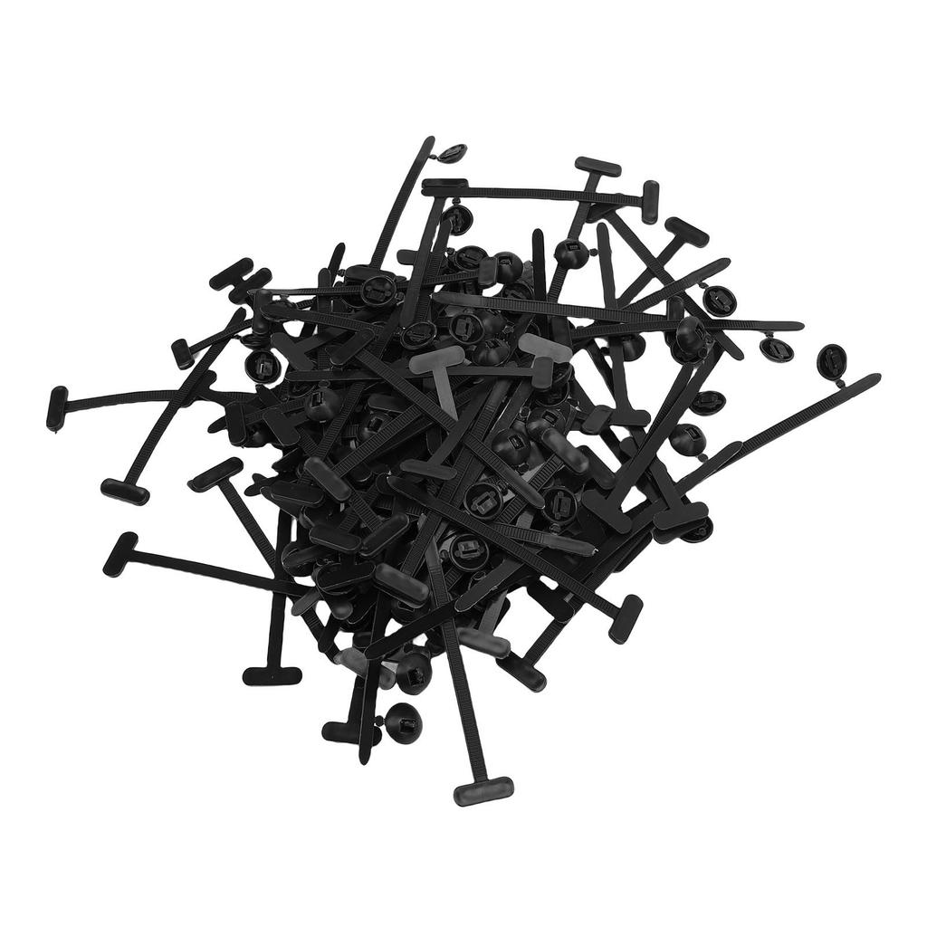 100 Pcs Cable Tie Buckle Universal Nylon Self Locking Zip Tie Holder for Home Construction Electronics Automotive