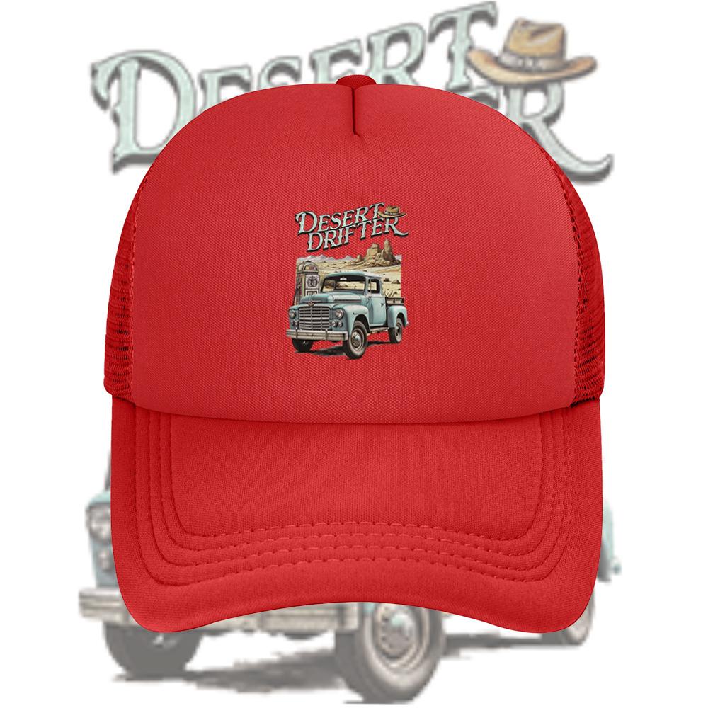 Desert truck old cowboy hat view Baseball Cap Anime Graphic Hats Adult Unisex Women Sports Outdoor