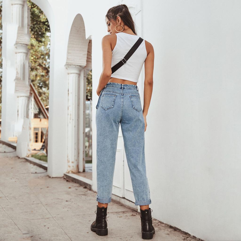 Slim Straight Leg Jeans 