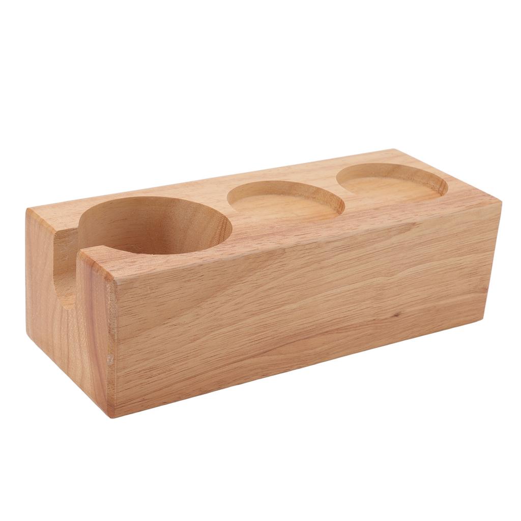 Coffee Filter Tamper Holder Beech Environmental Protection Coffee Tamper Station Base for Home Bar