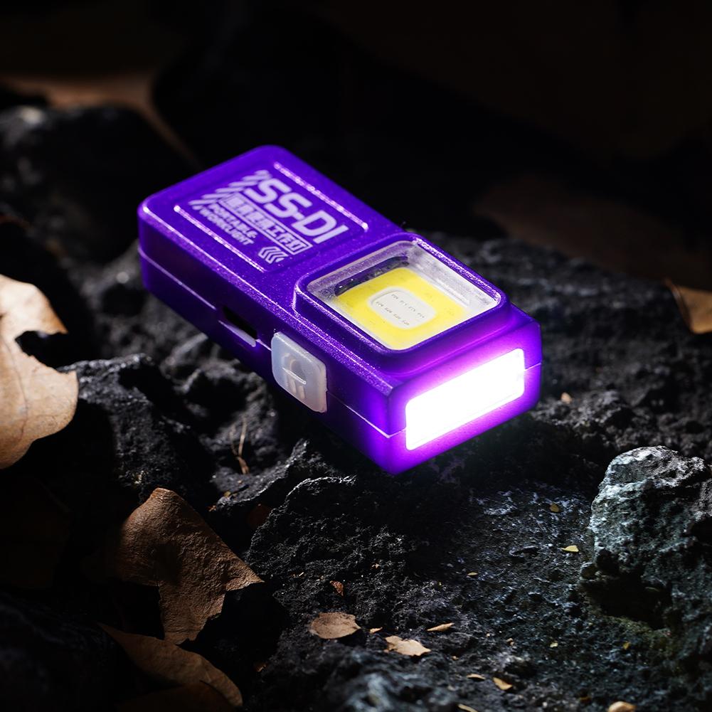 LED Keychain Flashlight USB-C Rechargeable 600Lm Portable Mini Torch Light Pocket Lantern Flood Work Light With Magnet