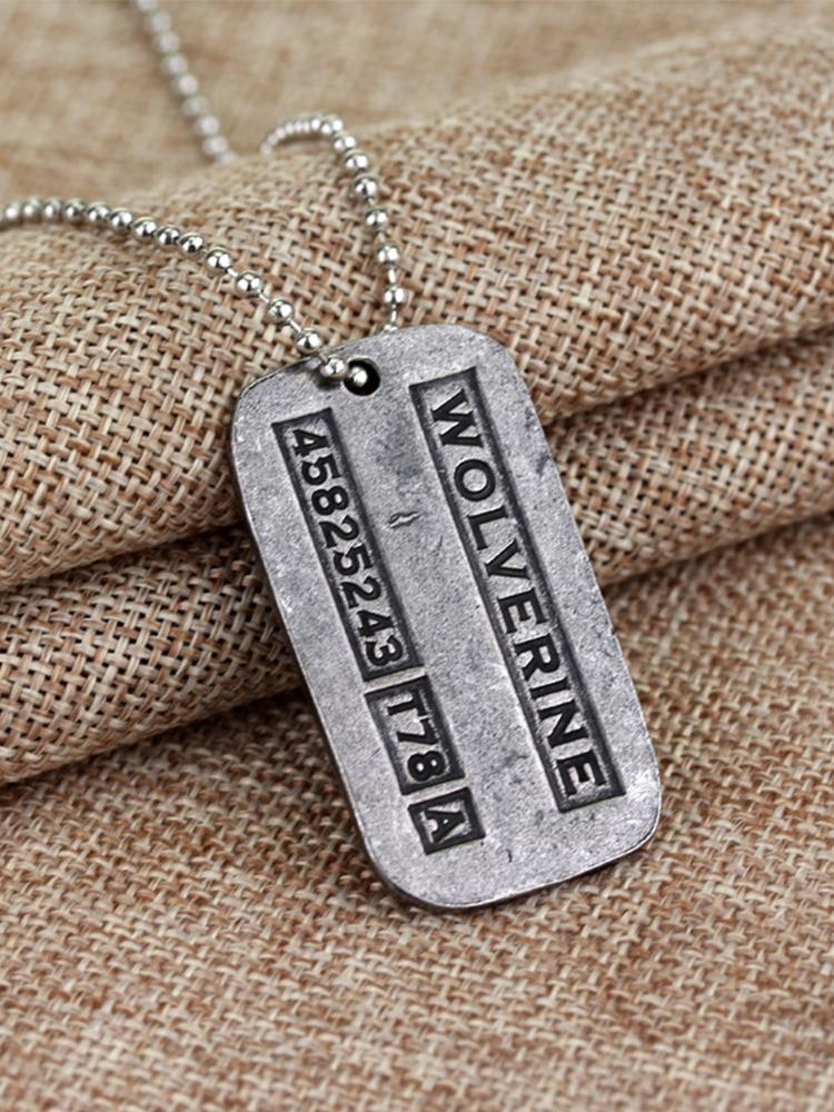 Bijuterii cu Pandantiv Câine Wolverine X-Men Marvel Pentru Bărbat și Femeie