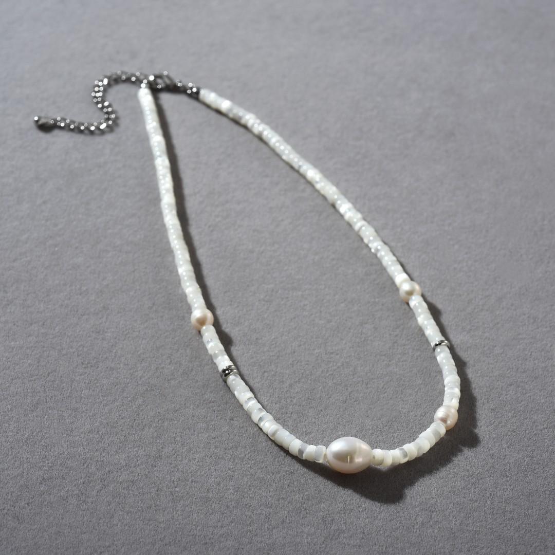 Модный Ветреный Коммутерский Жемчуг Бабочка Ракушка Бисерная Цепочка на Ключицы Нишевый Дизайн Универсальная Высококлассное Ожерелье Женское