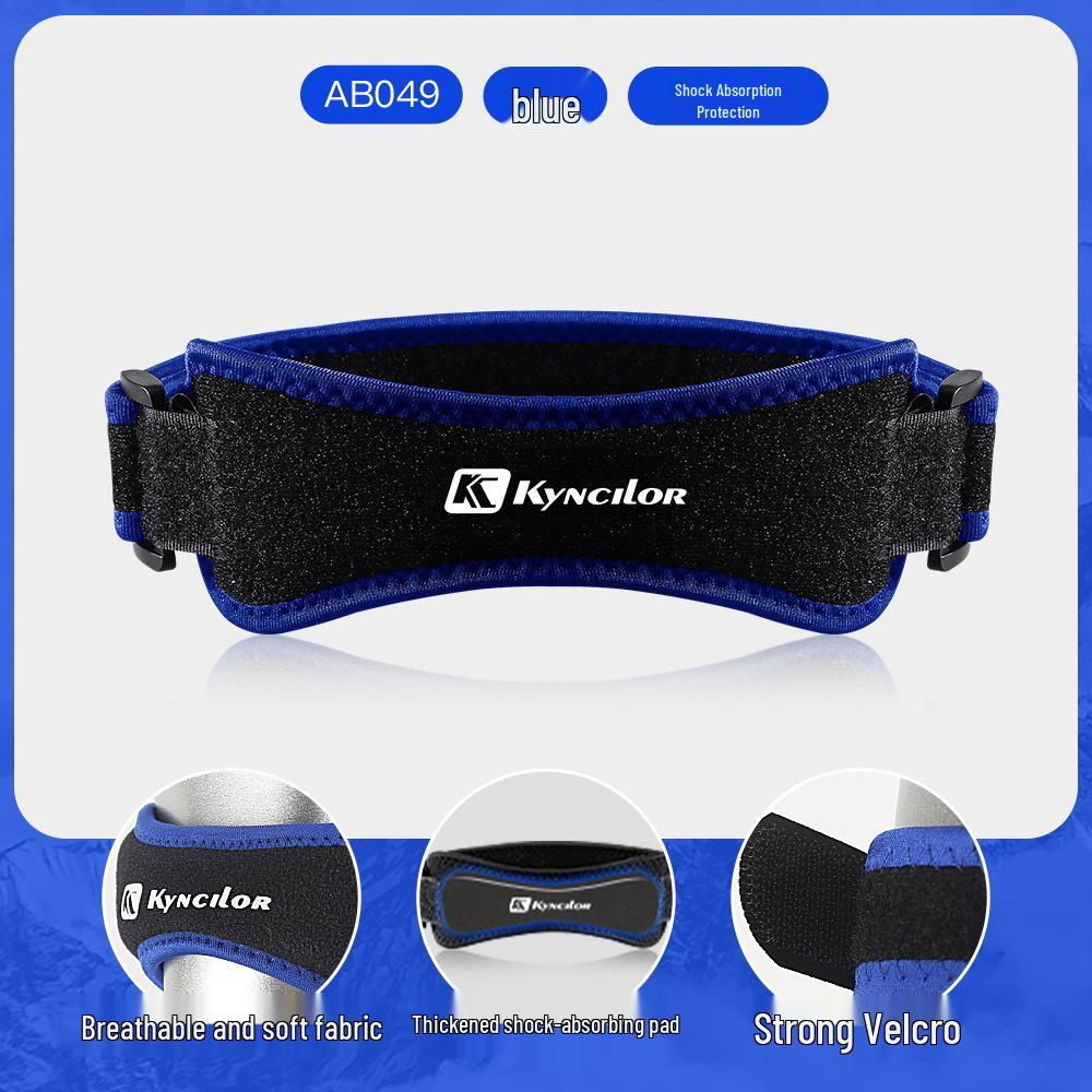 Breathable Compression Patella Strap: Anti-Slip, Shock-Absorbing Knee Protector for Running