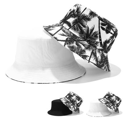Cappello a secchiello Panama Unisex con Stampa di Foglie Cappello da Pescatore Cappello da Viaggio all'Aperto Cappelli Parasole per Uomo Donna Cappelli a Secchiello