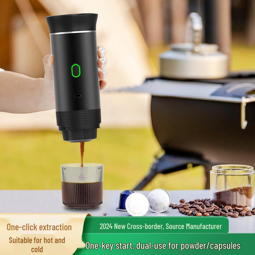 Portable Italian Espresso Capsule Machine for Camping & Travel