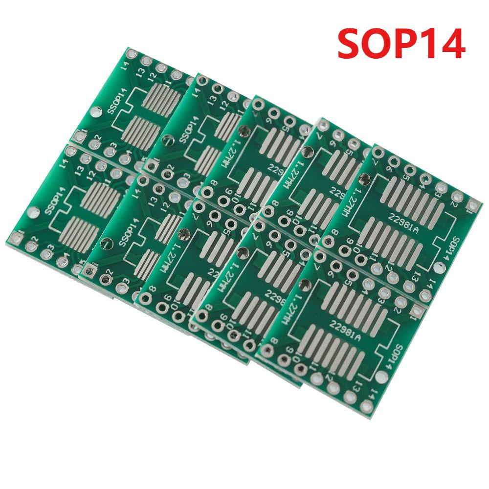 10/30pcs PCB Adapter Board SMD To DIP SOP TSSOP SOP8 SOP14 SOP16 SOP20 SOP24 SOP28 IC Test Board Adapter Socket PCB Kit