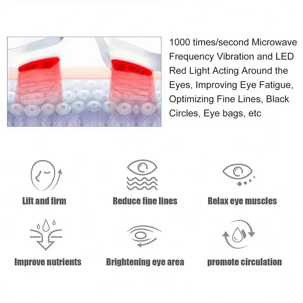 3D EMS Eye Beauty Instrument Micro-Current Pulse Eye Relax Reduce Wrinkles And Dark Circle Remove Eye Bags Massager Beauty Tool
