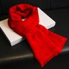Scarf for men and women, warm in autumn and winter, red scarf.