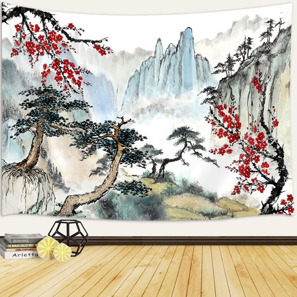 Tapestry wall with Japanese cherry blossoms Jawo 75x100