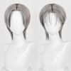 High Quality Till Cosplay Wig Short Silver Grey Heat Resistant Synthetic Hair Anime Cosplay Wigs + Wig Cap