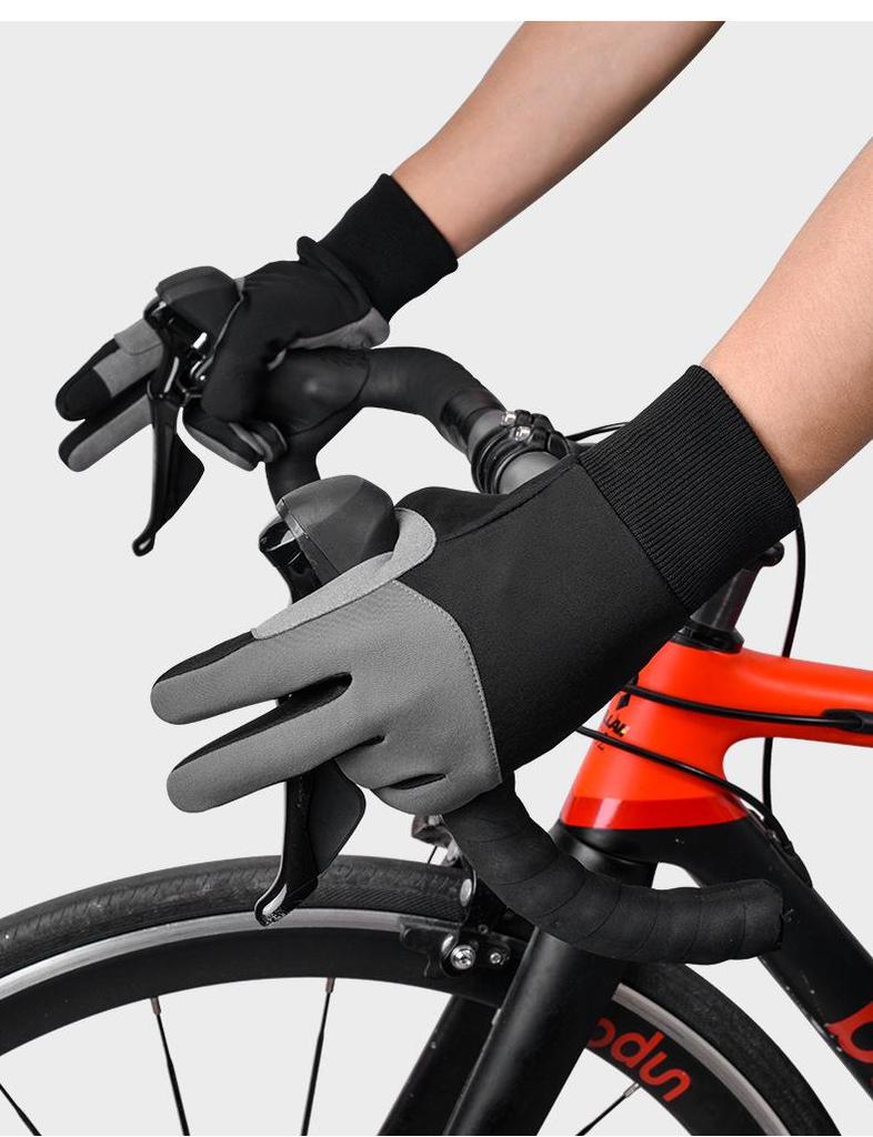 Touchscreen Warm Winter Cycling Gloves - Anti-Slip, Wear-Resistant for Outdoor Sports & Road Biking