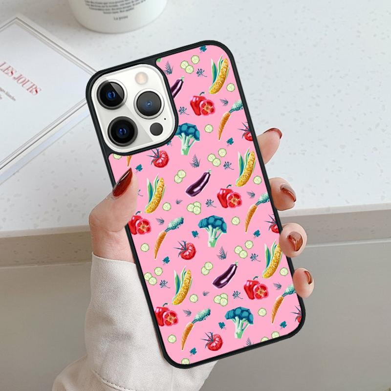 Vegan Vegetables Veggies Phone Case For iPhone 17 Air 11 12 13 14 15 16 Pro Max Cover For iPhone 17 Air Max Plus Coque Shell