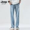 JEEP SPIRIT Men's Loose Fit Cool-Feel Straight Jeans