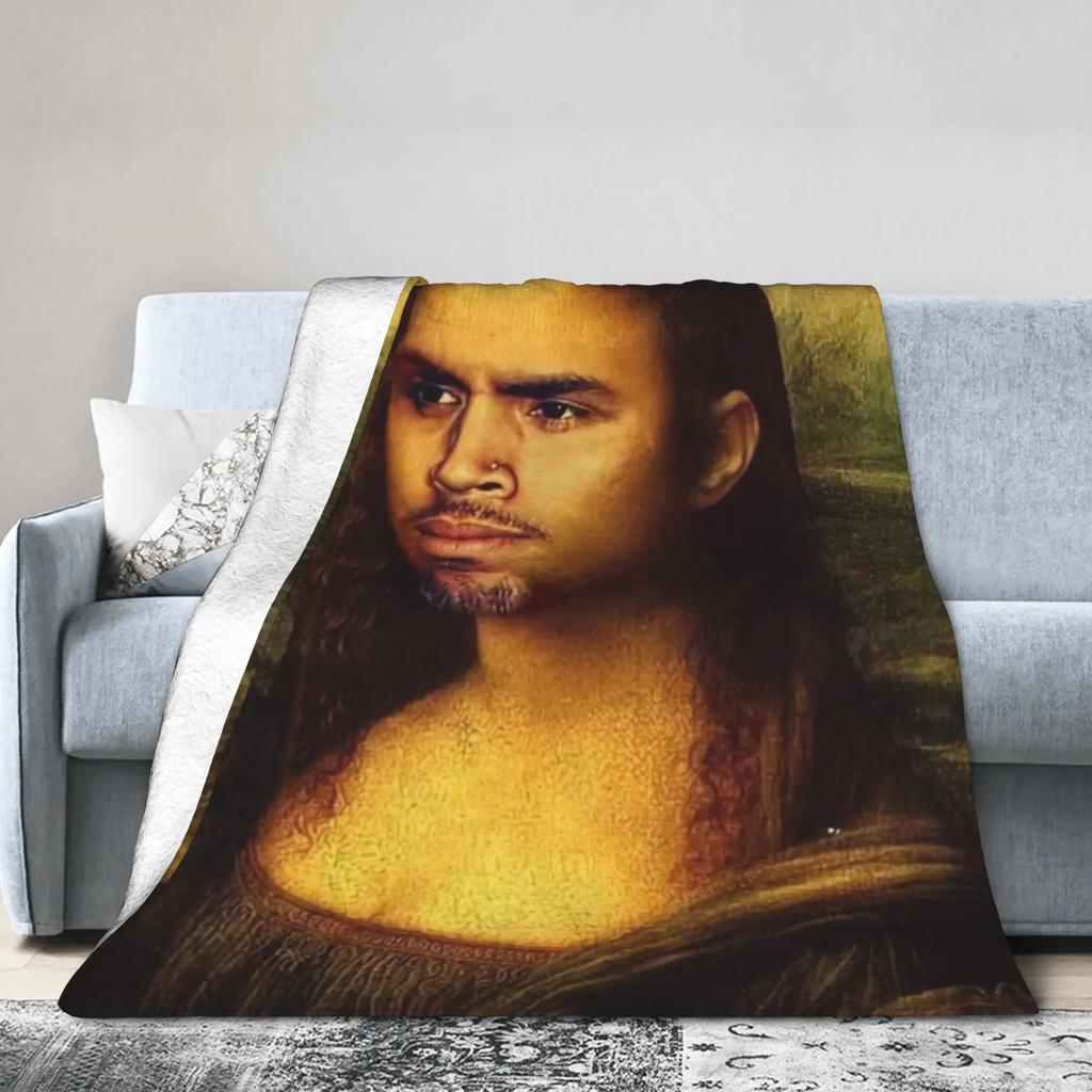 Super Warm Flannel Throw Blanket for Couch Chair Bed  Ideal for Students Picnics Christmas Gift  Soft Sofa Cover with Fun Design