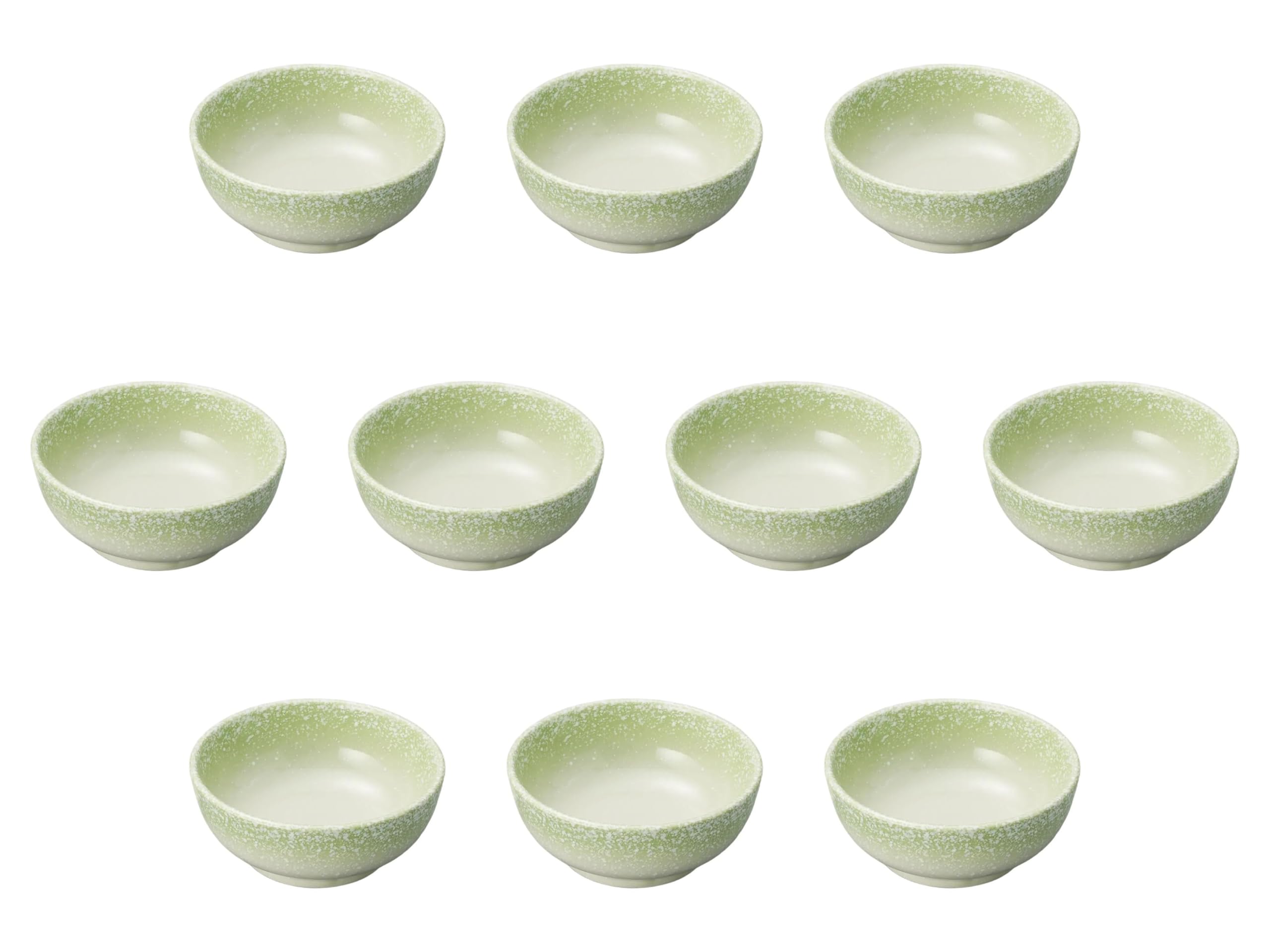 

Набор из 10 маленьких пиал Hiwabuki White Seared x Набор для питьевой воды Setomonohonpo [10 4,2 см]