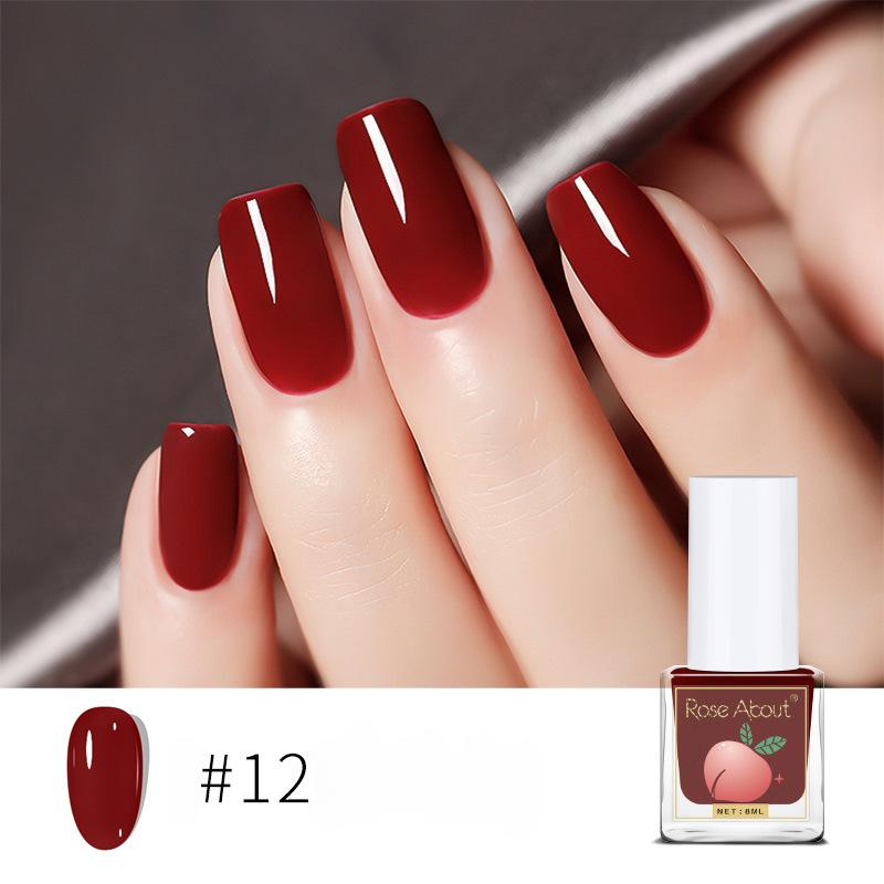 

Лак для ногтей на водной основе, прозрачный цвет, без запекания, долговечный, отрываемый, прозрачный глянцевый лак для ногтей 12