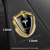 Car Sticker Tesla 1/2PC 3D Metal Car Body Stickers Custom Badges Decoration Auto Accessories For Tesla Model 3 Y X S Roadster Cy