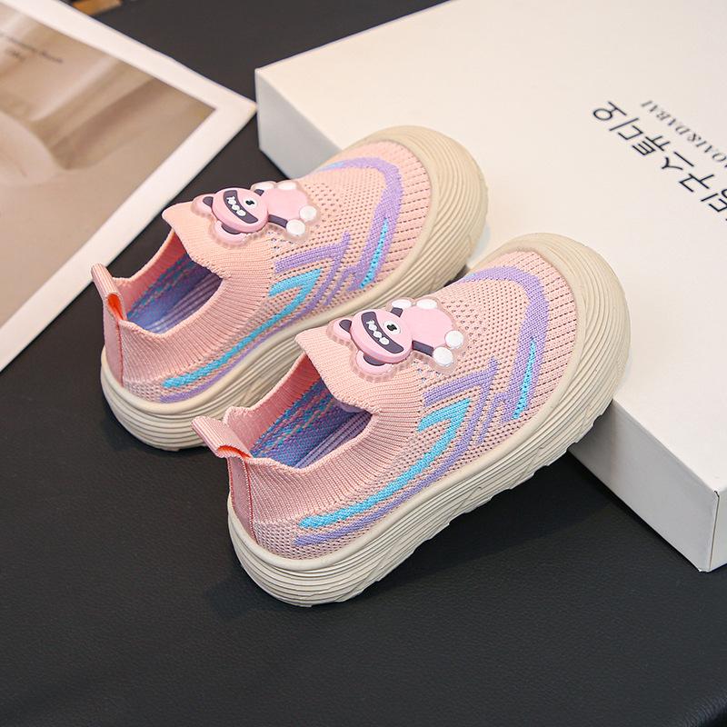 Boys' shoes new spring and summer breathable mesh children's hollow medium children's girls coconut explosive sports shoes