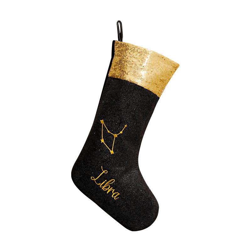 The Zodiac Pattern Socks For Christmas Festival Decoration Gift Cute Fashion