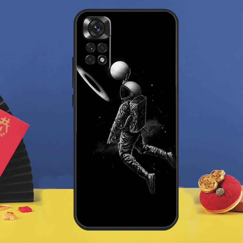 

Иллюстрация Космонавта Чехол для Телефона Для Xiaomi Redmi Note 14 Pro 13 12 9 10 11 15 Pro Plus 10C 12C 13C 14C 15C Redmi 15C 4G
