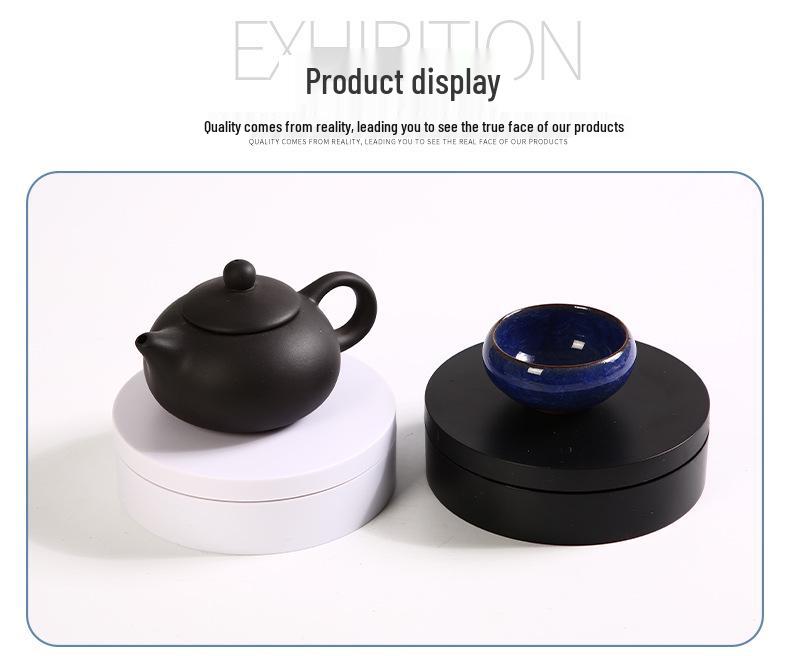 12cm Electric Rotating Display Stand, Battery/USB Powered for Jewelry & Camera Accessories