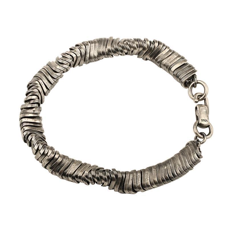 

Браслет Мужской Прилив Закрученный Ретро Хип-Хоп Личность Нишевый Дизайн Нейтральный Диабло Пионер Старый Стиль 22cm