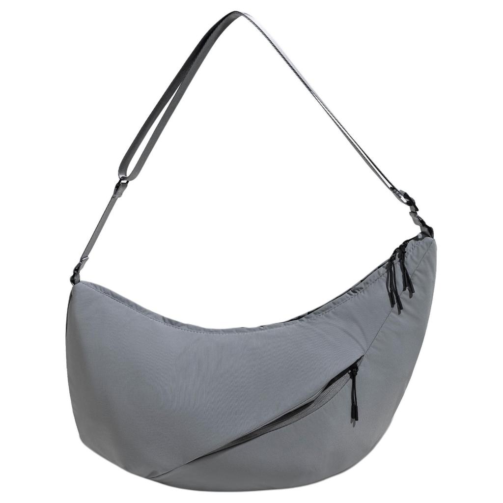 New Adidas Recycled Polyamide Handbag, Shoulder Bag, Crossbody Bag Unisex Gray JX6717