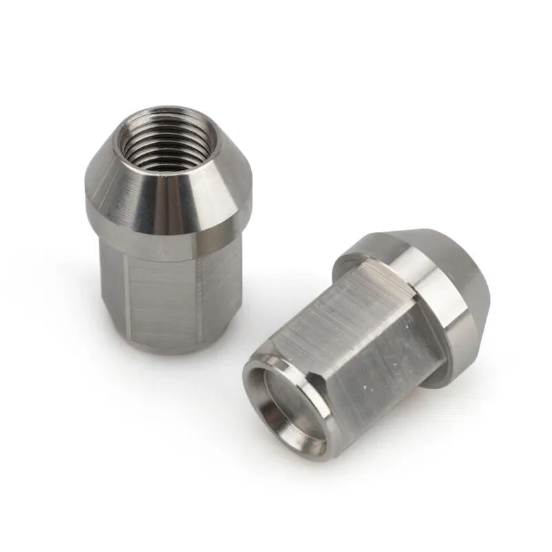 20PCS M12*1.5 M14*1.5 Wheel Lug Nuts Hex 19mm Stainless Steel Orignal Colors Closed End Racing Nuts Length 35mm Car Modification