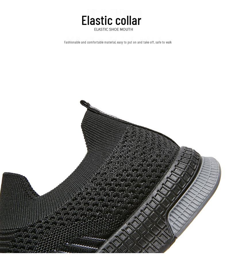 Men's Trendy Flyknit Breathable Slip-On Sock Shoes: Versatile, Casual, Fashionable