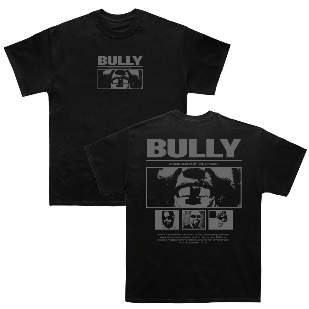 2026 Kanye West BULLY Album T-shirt Zomer Unisex Dames Katoenen Kleding Hip Hop Mode Oversized Korte Mouw Top Streetwear