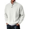 Mens Sweaters Casual Pullover Sweater Button Crewneck Knit Sweaters