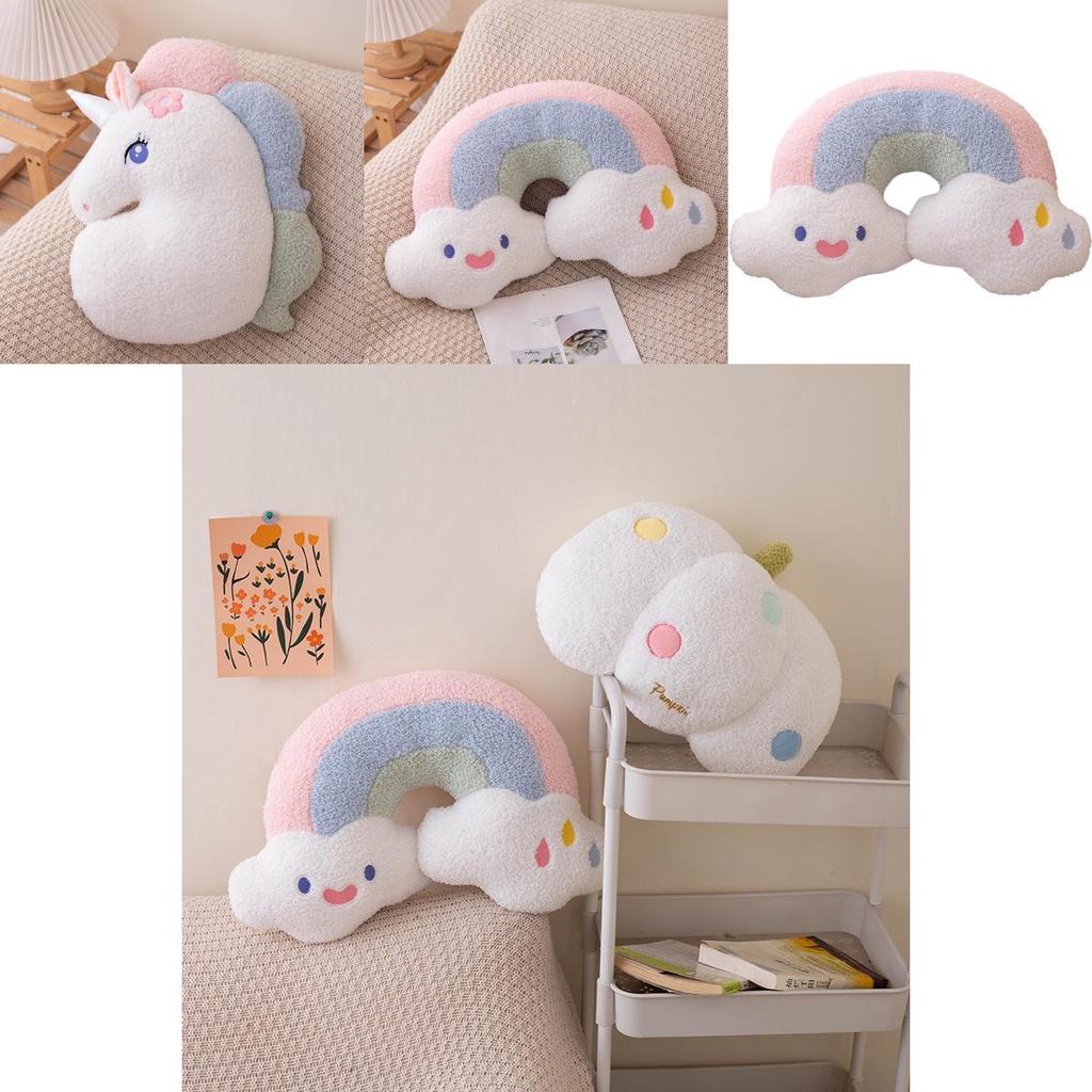 Cute Cloud Shaped Plush Sofa Pillow For Sweet Home Decor Lovely Bedroom And Living Room Backrest Cushion