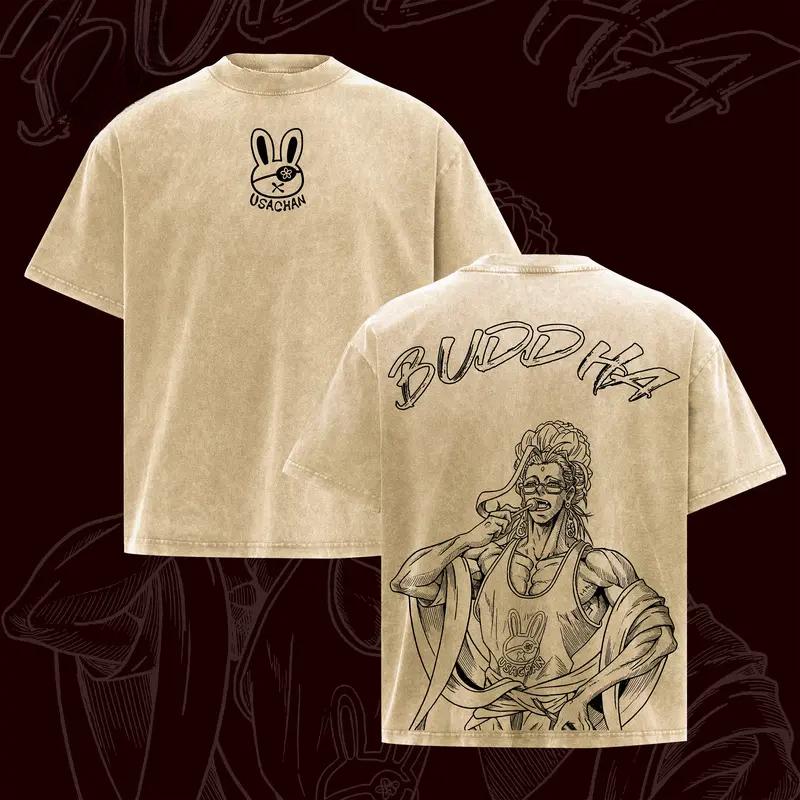 

Hot Anime Record Of Ragnarok Raiden Tameemon Print T-shirt Men Women Tshirts Cotton Clothing Retro Washed T Shirt Harajuku Tops XXL