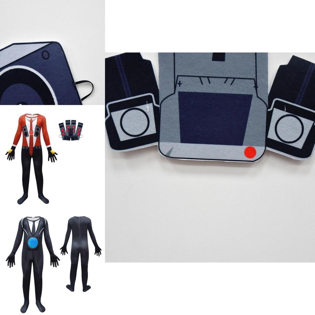 Neuheit Cartoon Fernseher Toilettenmann Cosplay Body für Kinder 4713