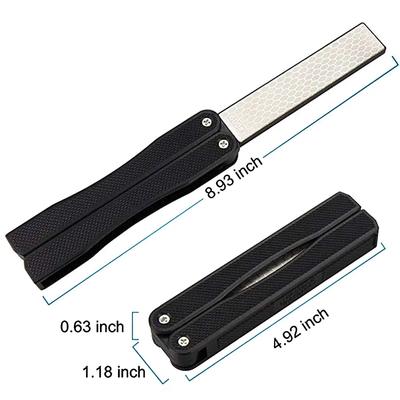 Nuovo temperamatite tascabile pieghevole a doppia faccia, pratico affilacoltelli a forma di ventaglio, utensile da cucina per la casa