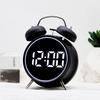Super Loud Metal Bell Alarm Clock with Temperature & Date Display for Students Struggling To Wake Up, Silent Nighttime Watch.