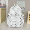 New Y2k Cute Polka Dot Backpack Sweet Girl Bow Small Knapsack Large Capacity Students Schoolbag Women's Fashion Outdoor Rucksack