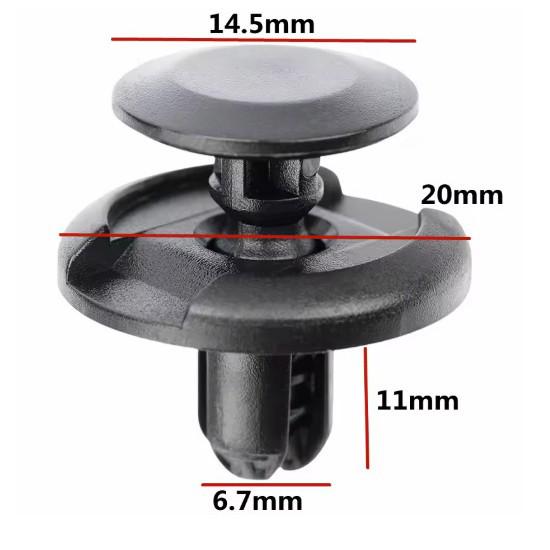 Compatible Front Fender Car Clip Buckle for Toyota, Fiat, Mitsubishi, Mazda, Vios, Prado, and Prius