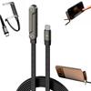 240W 5 FT 2-in-1 Invisible Stand Multi-Angle Adjustable Stand 5A Fast Charging Type-C Cable