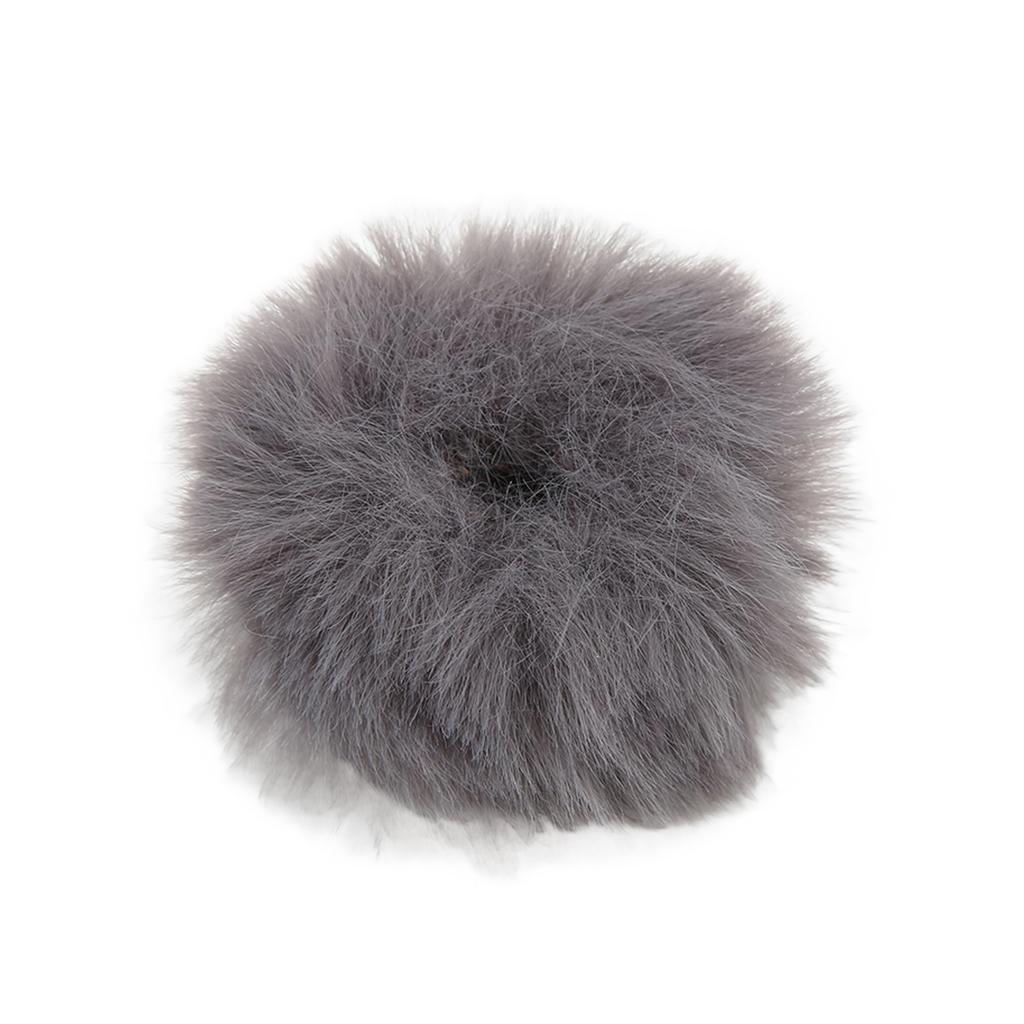 Lavalier Wind Muff Microphone Furry Windscreen Muff Lapel Microphone Cover 0.5cm  0.2inGray