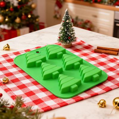 Weihnachten Silikon Kuchen Backform Wiederverwendbar Weihnachtsbaum Süßigkeiten Gelee Formen Für Kuchen Seife Süßigkeiten Eis Keks Lebensmittel Handwerk